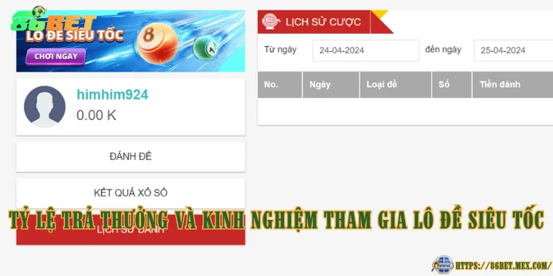 Tỷ lệ trả thưởng và kinh nghiệm tham gia lô đề siêu tốc